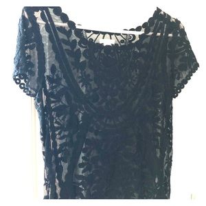 Black lace top